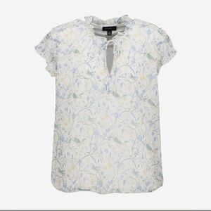 TAMARA H FLORAL SHEER BLOUSE